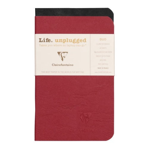 Age Bag Notebook Pocket Lined Assorted 2 Pack