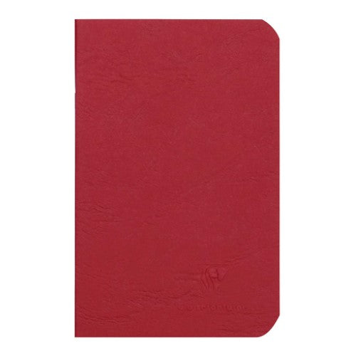 Chic red pocket-sized notebook with 96 pages of premium 90gsm paper for journaling and sketching on the go.