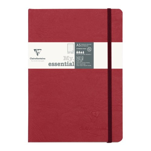 Age Bag My Essential Notebook A5 Dotted Red