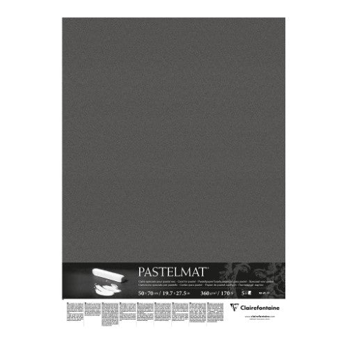 Pastelmat Paper 50x70cm Antracite, Pack of 5