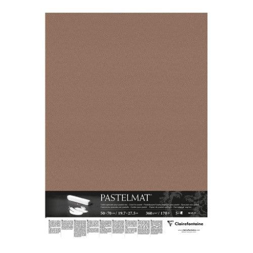 Pastelmat Paper 50x70cm Brown, Pack of 5