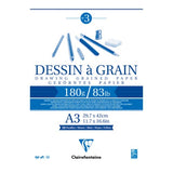 Clairefontaine Drawing Pad Grain A3 180g 30sh