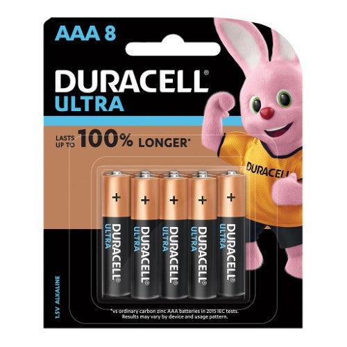 Duracell Ultra Alkaline AAA Battery Pack of 8