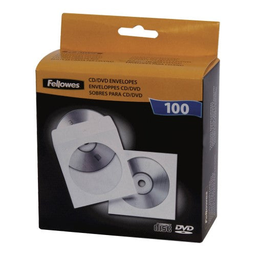 Fellowes CD Envelopes Pack 100