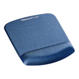 Fellowes PlushTouch Wrist Rest Mouse Pad Blue