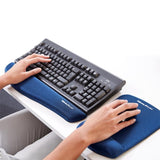 Fellowes PlushTouch Wrist Rest Mouse Pad Blue