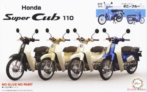 Plastic Kitsets - 1/12 Honda Super Cub 110 Blue