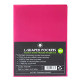 OSC L Shaped Pockets A4 Pink Pack 12