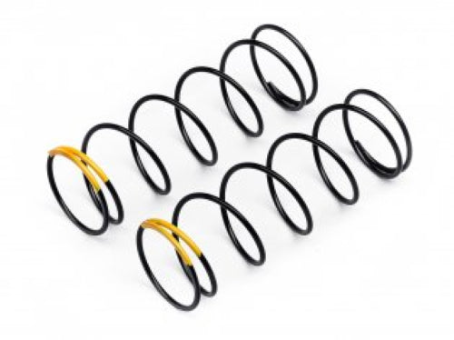 BB Shock Spring in yellow (73.8g) for enhanced RC car performance and superior shock absorption.