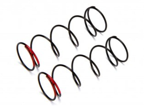 Red BB Shock Spring for RC cars, weighing 86.1g, enhances suspension for superior control and stability.