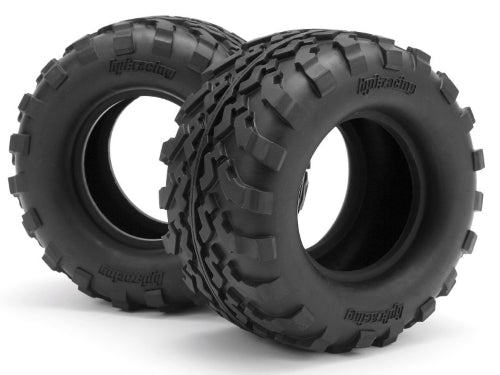 High-performance GT-2 tyres with foam for HPI Savage models, offering lightweight design and aggressive all-terrain traction.