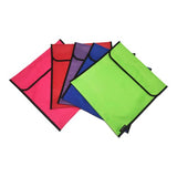 Purple Supply Co Homework Bag 36x33cm, durable nylon, secure flap opening, perfect for storing school supplies.
