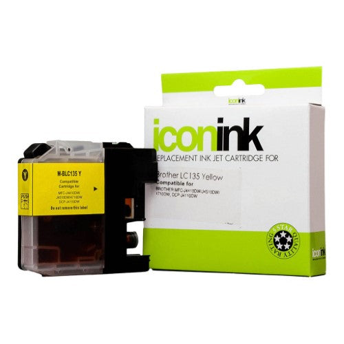 Icon Compatible with Brother LC135 Yellow Ink Cartridge