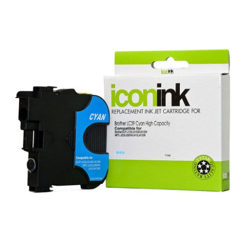 Icon Compatible with Brother LC39 Cyan Ink Cartridge