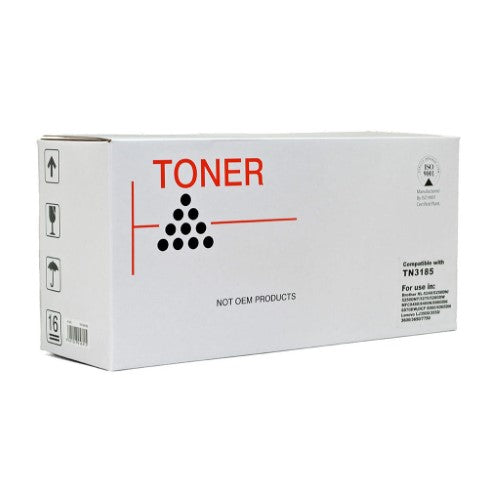 Icon compatible black toner cartridge for Brother printers, yield of 8,000 pages, delivers high-quality prints.