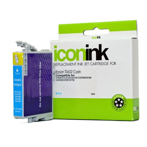 Icon Compatible Epson T0632 Cyan Ink Cartridge