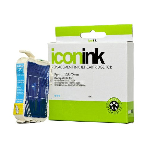 Icon Compatible Epson 138 Cyan Ink Cartridge