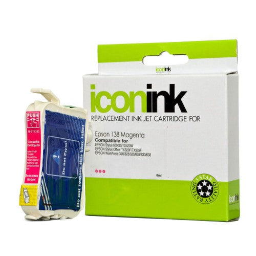 Icon Compatible Epson 138 Magenta Ink Cartridge