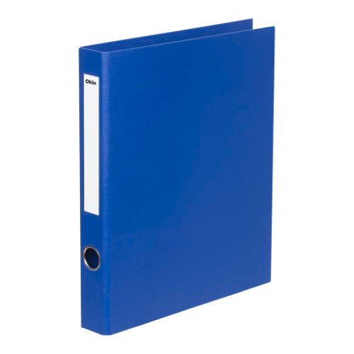 Royal Blue Icon Ringbinder, A4 size, 2D ring clip, 26mm spine, durable linen-look cover for organizing documents.