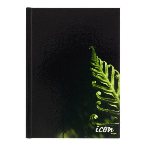 Pack of 3 A5 black hard cover notebooks with 200 pages each, 7mm ruled lines, perfect for organized note-taking.