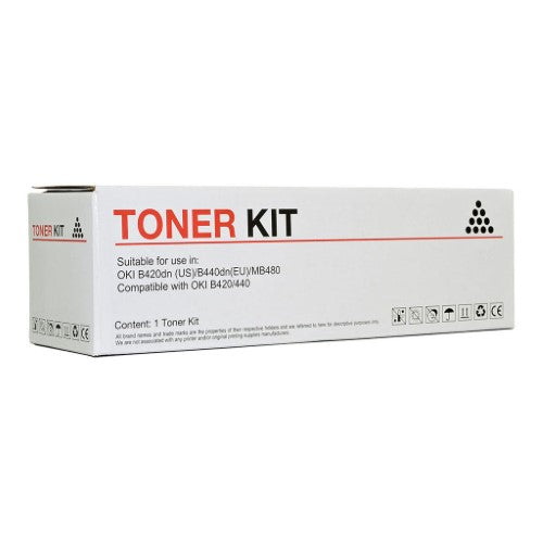 Icon Compatible OKI B420/B440 Black Toner Cartridge