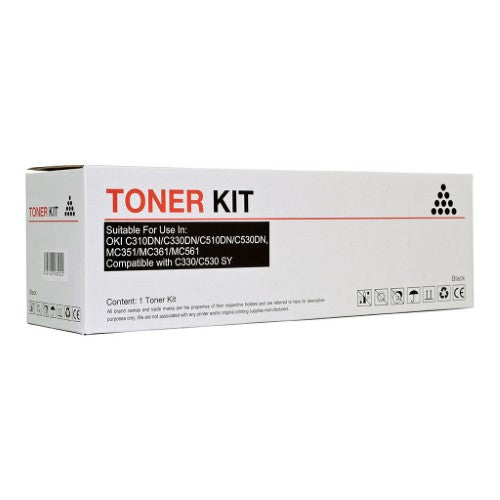 Icon Compatible OKI C310/C330/C510/C530 Black Toner (44469805)