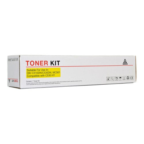 Icon Compatible OKI C510/C530/MC561 Yellow Toner (44469725)