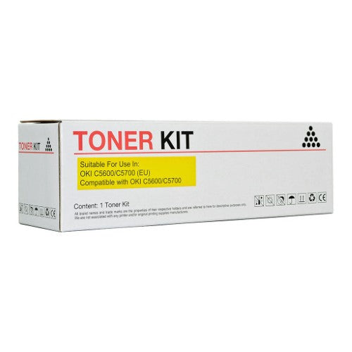 Icon Compatible OKI C5600/C5700 Yellow Toner Cartridge