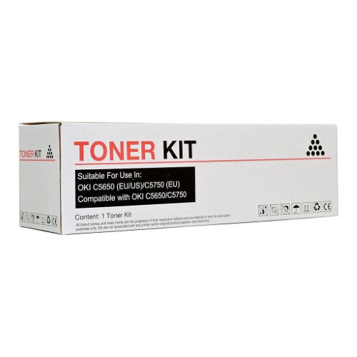 Icon Compatible OKI C5650/C5750 Black Toner Cartridge