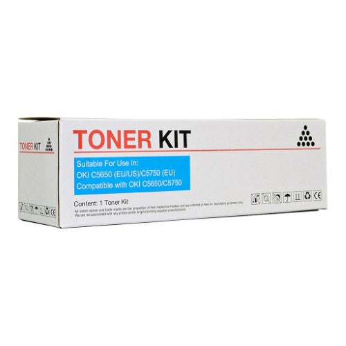 Icon Compatible OKI C5650/C5750 Cyan Toner Cartridge