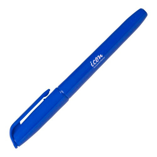 Icon Permanent Marker Pen Style Blue (Pack of 12)