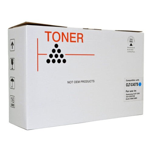 Icon Compatible Samsung CLTC407S Cyan Toner Cartridge