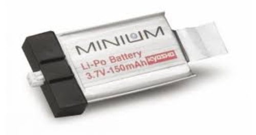 Kyosho MinBat 3.7v120mAh lithium polymer battery, designed for reliable power in remote-controlled vehicles.