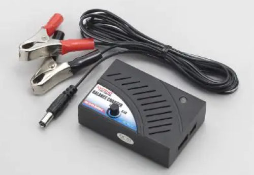Kyosho zAF DC Balance Charger for Li-Po batteries, compact design with safety features for efficient charging.
