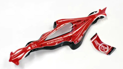 Kyosho G-Zero Red Drone Body Set featuring durable materials and a vibrant finish for enhanced flight stability and performance.