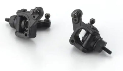 Upgraded Kyosho Sndmstr FR Hub Carriers, enhancing stability and durability for high-speed off-road performance.