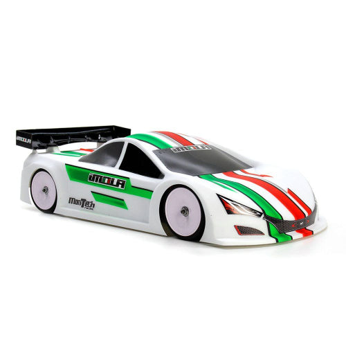 Imola touring car body, 190mm, featuring sleek design for improved traction and stability, BRCA-EFRA approved, 100% made in Italy.