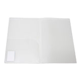 Clear presentation folder designed for elegance and functionality, ideal for professionals and students to showcase documents.