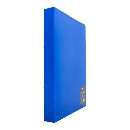 Blue A4 OSC Mini Ringbinder with 16mm mechanism and inside pocket for organizing documents and notes.