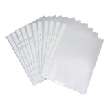 Premium A5 copysafe pockets in a pack of 100, designed to protect and organize documents with reinforced edges.