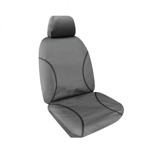 CANVAS FRONT SEAT COVERS PAIR GREY HYUNDAI ILOAD  2008-2021 - TRADIES