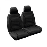 CANVAS FRONT SEAT COVERS BLACK MITSU TRITON  2023-CURRENT - TRADIES