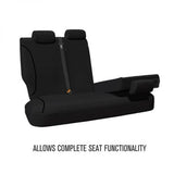 BLACK CANVAS REAR BENCH SEAT COVER AMAROK 2011 TO 2022 - TRADIES