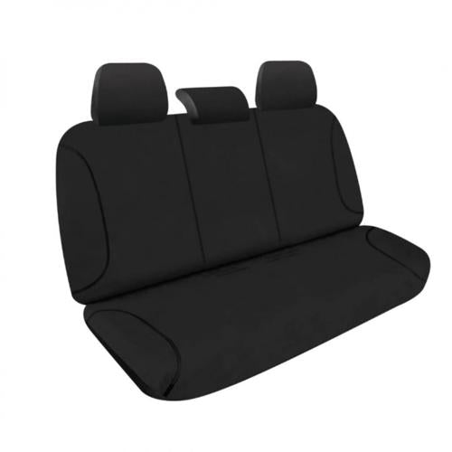 CANVAS REAR SEAT COVERS BLACK MITSU TRITON  2023-CURRENT - TRADIES
