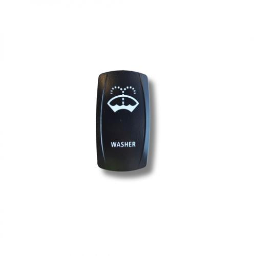 WASHER SWITCH OFF/ON BLUE LED 12/24V PK25 - NARVA