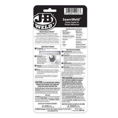 SEAMWELD SEAM SEALER & PANEL ADHESIVE 25ML - JB WELD
