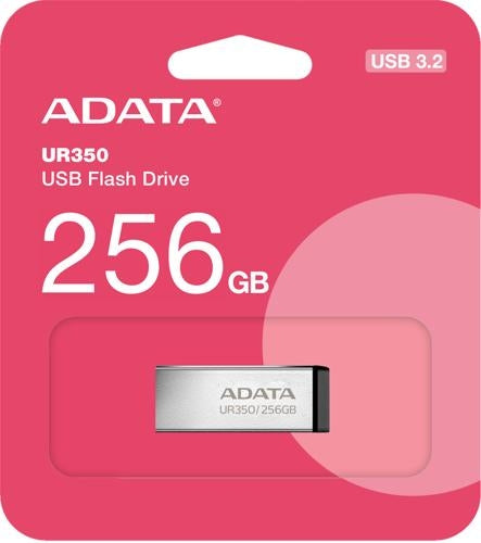 ADATA UR350 USB3.2 256GB Flash Drive Nickel/Black