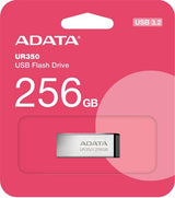ADATA UR350 USB3.2 256GB Flash Drive Nickel/Black