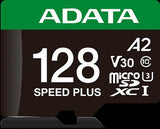 ADATA Speed Plus microSDXC UHS-I U3 A2 V30 Card with Adapter 128GB