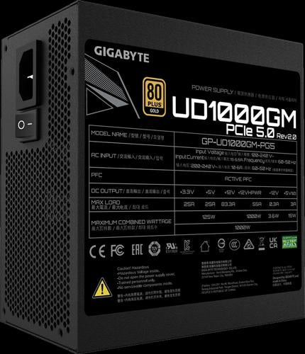Gigabyte GP-UD1000GM 1000W ATX Gold Full Modular PSU 10yr wty